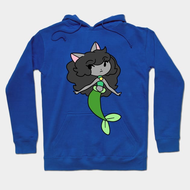 Pretty Mermaid Cat Girl Hoodie by saradaboru